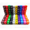 Wholesale D6 Board Game Playing Dice 16MM Pipped Dice Solid Colors